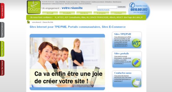 Offre de sites Internet